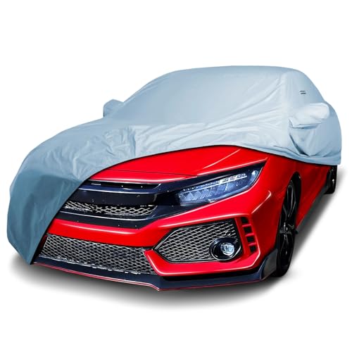 Image of iCarCover Premium Car Cover for 2017-2026 Honda Civic Type R Heavy Duty Waterproof All-Weather Automobiles Custom Fit Indoor Outdoor UV Snow Protection Covers with Straps and Bag