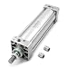 Baomain Pneumatic Air Cylinder SC 63 x 300 PT 3/8, Bore: 2 1/2 inch, Stroke: 12 inch, Screwed Piston Rod Dual Action