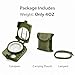 Hiking Compass for Survival, Lensatic Compass – Water-Resistant & Durable for Camping, Backpacking, Hunting, Outdoor Adventures (Plastic)