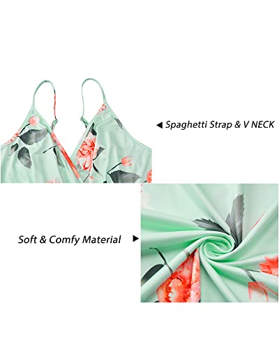 Image of Newshows Women's 2026 Lightweight Summer Wedding Guest Beach Vacation Casual V Neck Split Flowy Maxi Dress