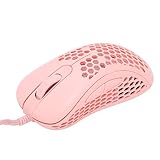 Gaming-Maus, stabile Übertragung, 6000 PPP, USB-Maus, PC-RGB-Gaming-Maus mit leichtem Kabel, für Spieler, für PC-Gaming mit (Rosa)