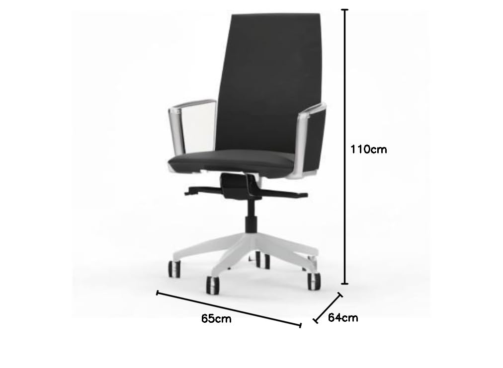Sillón de Oficina de diseño Top Gama Profesional Allure Color Negro Silla Profesional de Escritorio