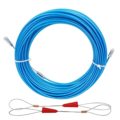 30M Fish Tape Steel Core Cable Puller Electrical Wire Fish Tape Running Cable Fastener Kit #TOP2