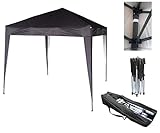 MCC® Gazebo Plegable Impermeable del Gazebo 2x2m, Tienda del pabellón con la Capa Protectora de Plata [NS] (Color Negro)