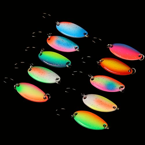 Cuillères pour truite lumineuses et phosphorescentes avec boîte de transport rigide - 3