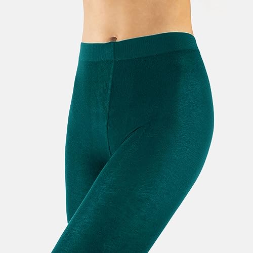 Image of CALZITALY Cashmere Wool Tights - 150 DEN Opaque Fleece Lined Warm - Multi Color Pantyhose for Women, S - 4XL