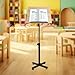 Lectern Podium Stand, Height Adjustable Laptop Table, Portable Presentation Standing Tilting Desktop with Edge Stopper for Classroom/Office & Church (Brown)