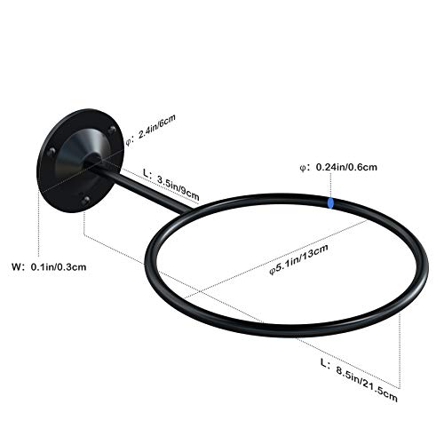 Suchek Metal Ball Holder Rack Wall Mounted, Display Wall Storage For Soccer, Basketball, Volleyball, Rugby, Football (2 Pieces, Black) #TOP4