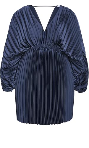 Image of City Chic Women's Plus Size Dress - Chloe Accordion Sleeve Pleat