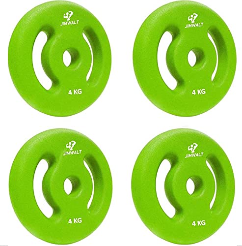 Now in India Exclusive Range of Neoprene Coated Weight Plates (1 to 10 Kg 30 MM Center Hole) (4kg*g=16kg)