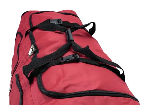 Image of Rockland Rolling Duffel Bag, Black, 22 inch