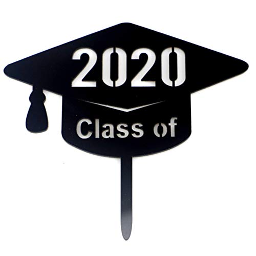 S-TROUBLE Classe de Remise des diplômes personnalisée de 2020 Cake Topper félicitations College Graduate High School Party Supplies Cover
