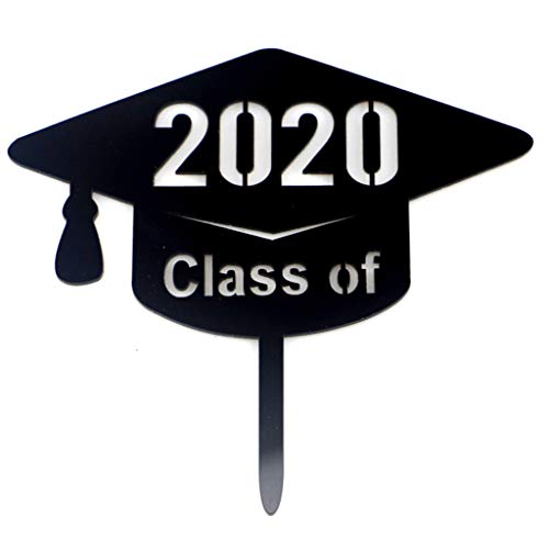 buwei Classe de Remise des diplômes personnalisée de 2020 Cake Topper félicitations College Graduate High School Party Supplies