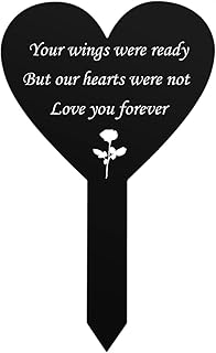 Grave Markers for Cemetery for Humans Grandma Grandpa Mom Dad Memorial Day Decorations Sympathy Gift for Someone who Lost A Loved One Temporary Grave Markers Memorial Plaque Stake for Outdoors Yard
