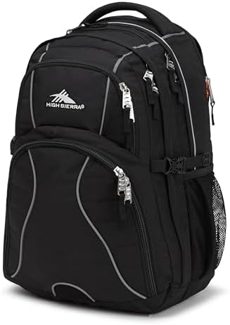 High Sierra Swerve Laptop Backpack, Great for High School, College Backpack, School Bag, Business Backpack, Travel Pack, Laptop Sleeve, Perfect for Men and Women
