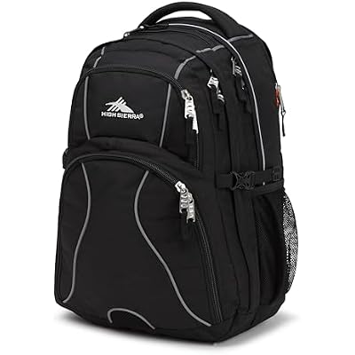 High Sierra Swerve Laptop Backpack, Black, One Size