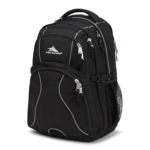 High Sierra Swerve Laptop Backpack, Black, One Size by High Sierra - Used condition - US$45.77