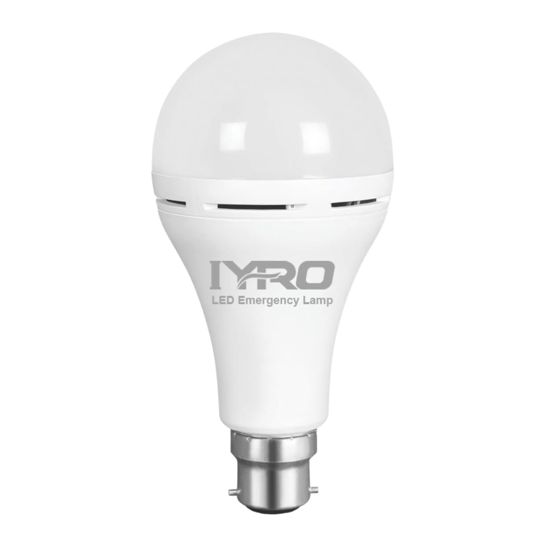 IYRO Lighting 10W Stay-LIT LED Emergency Lamp | Inbuilt 2000mAh Battery | Up to 3.5 Hours Backup | Cool White | B22 Base | Auto Power Cut Light-image-30
