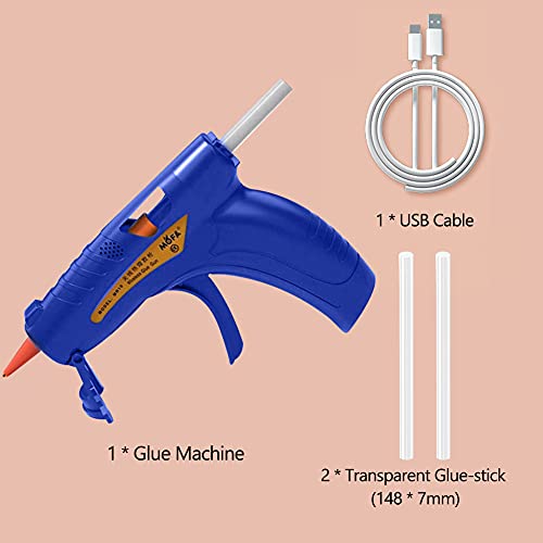 Mufern Cola de fundição a quente Profional Cordl para artesanato USB recarregável Kits de ferramenta