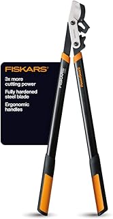 Fiskars 394801-1003 PowerGear2 Bypass Lopper, 32 Inch, Black/Orange