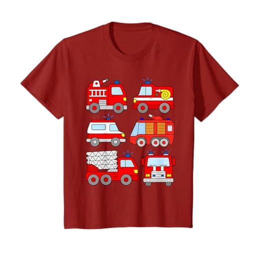 Feuerwehrfahrzeuge Feuerwehrauto Tshirt Feuerwehr Kleinkind T-Shirt