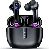 layajia Auriculares Inalámbricos, Bluetooth 5.1 Air Micrófonos con Cancelación de Ruido Incorporada, IPX7 a Prueba de Agua, Auriculares Internos,...