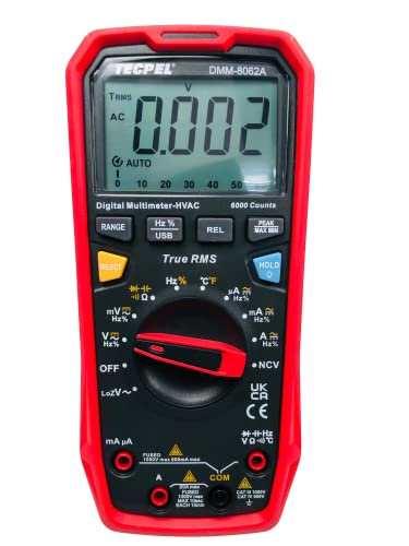 Preisvergleich Produktbild TECPEL DMM-8062A Digital-Multimeter, 6000 Counts