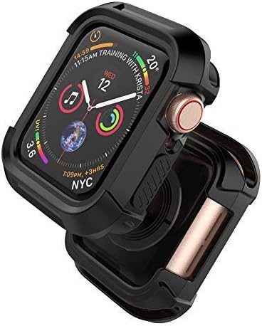 Compatible with iWatch Case 38mm Series 3/2/1, Rugged Shockproof Protective Bumper Cover [NO Screen Protector]