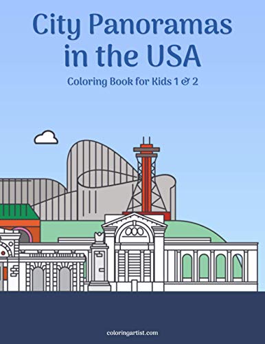 City Panoramas in the USA Coloring Book for Kids 1 & 2