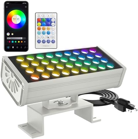 Smart Flood Light, Outdoor LED Light Bar, RGBCW Color Changing, 2...