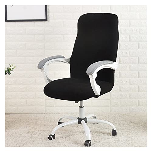 Demasiado XpfbNẌ֎qJo[ϐ̃WNA[hRs[^[V[gJo[eItBXfXNFUNDA SILLA ESCRITORIO DINING SLIPCOVER (Color : Black, Specification : L