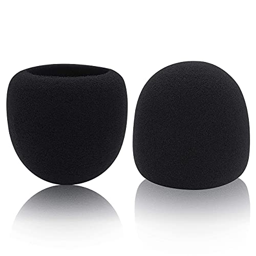 Foam Microphone Windscreen For Blue Yeti - Professional Pop Filter For 2.5 Inch Diameter Microphones Sponge Mic Cover 2Pcs #TOP6
