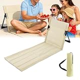 Yunlaishaocer Esterilla Playa con Respaldo Larga, Jardín (Beige)