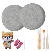Lunyloer Filzunterlage und Nadelfilzen Set, 2 Stück Filzunterlage zum Nadelfilzen 25 x 25 x 3,5 cm, Filzunterlages zum Filzen, Unterlage Zum Trockenfilzen für Anfänger Profis
