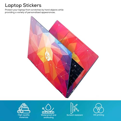 Image of DSGN 131 Full Body Laptop Skin Bubble-Free| Laminated| Removable| HD Quality Sticker for Laptops Upto 15.6 Inches Compatible with Hp
