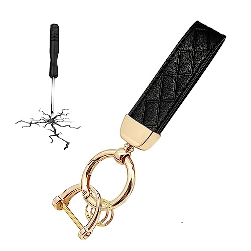 STACCTE Car Keys Keychain, Leather Key Chain, Universal Decorative Car