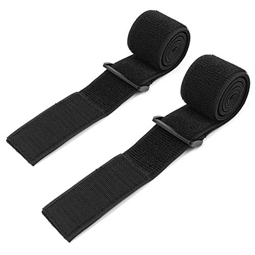Zeltauto Correas ajustables el�sticas para cables reutilizables con gancho y bucle, organizador resistente (2 x 48 pulgadas, 2 unidades)