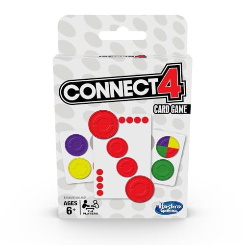 Connect 4 Hasbro Gaming jeu de cartes classique de voyage pour s'amuser partout