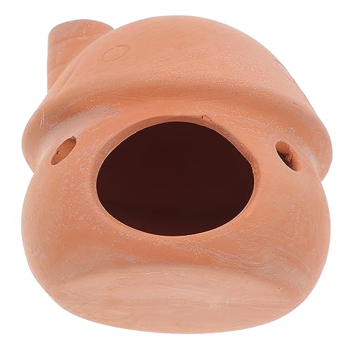 GANAZONO 紫砂陶罐 魚隠れ家 きのこハウス シェルター 水槽用装飾 熱帯魚とエビのための な水景オーナメント