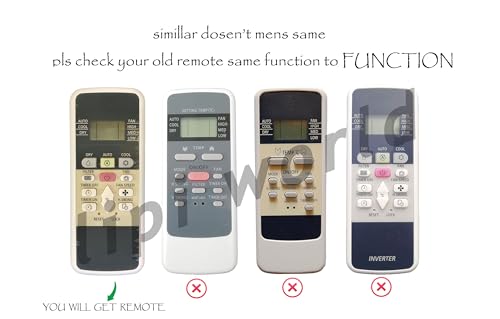 Image of LipiWorld 220A AC Remote (Non Inverter Model Only) with Display Light (Old Exactly Same Will Only Work) Compatible for HITACHI AC Remote with Backlight