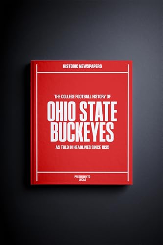 Signature gifts Ohio State College Football Personalized Newspaper History Book, A3 Large Deluxe Hardcover - Buckeyes College Football Fan, Alumni, Students Keepsake Gift (Buckeyes)