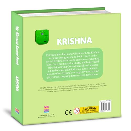 Image of Krishna Mantra Sound and Story Book for Kids ; India's First Mythology Shloka and Mantras Sound Book to Teach Indian Culture, Values Devotional