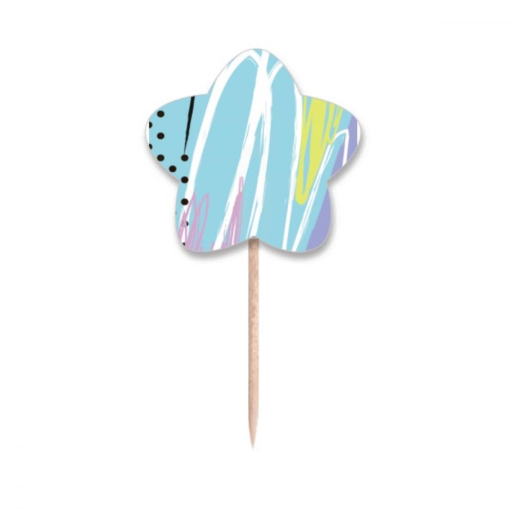 Cure-dents drapeaux étoiles Joy S Art pour sublimer un cupcake fade