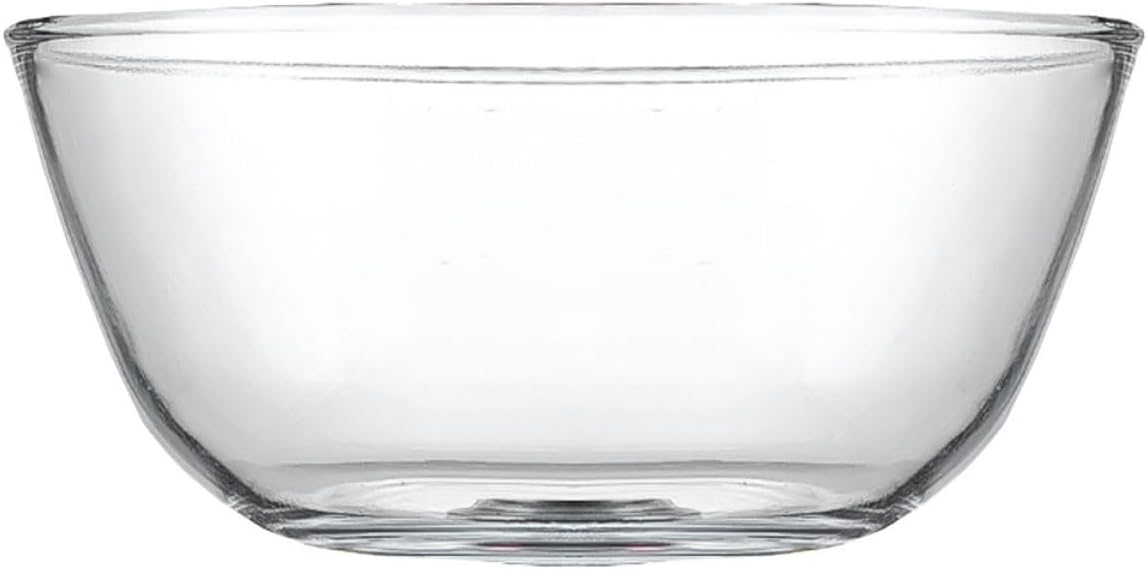 Glass Mixing Bowl 4500ml Multi-functional Household Glass Salad Serving Bowl for Baking, Egg Beating, and Dessert Preparation