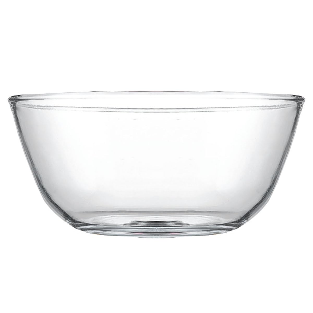 Saladier couvercle de 4500ml en verre lisse pour préparation de dessert