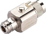 RAIGEN Lightning Arrestor for N-Type Male to N-Type Female Antennas Surge Protector 50 Ohm RF Coaxial with 90V Gas Tube Protects LoRa, 3/4G LTE, WiFi 2.4/5GHz, CB, Ham, Two-Way Radios