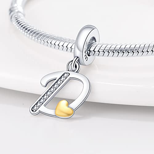 Pandach Good Luck Charm Bead Fits Charms Bracelets For Woman-925 Sterling Silver Dangle Pendant Bead With Cz Stones,Girl Jewelry Beads Gifts For Women Bracelet&Necklace #TOP1