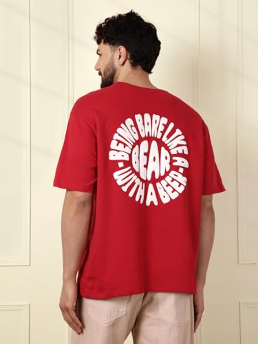 Image of WROGN Men's T-Shirt | Graphic Print | Oversized Fit