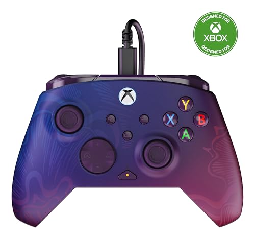 Turtle Beach Rematch Advanced Purple Fade Wired Gaming Controller - Lizenziert für Xbox Series X, S, Xbox One und Windows PC, mit zuweisbaren Tasten und Rumble-Feature-Motoren