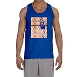 New York Mikal Bridges Text Pic Tank Top Adult 2XL Blue
